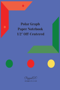 Polar Graph Paper Notebook-124 pages -8.5x11 Inches
