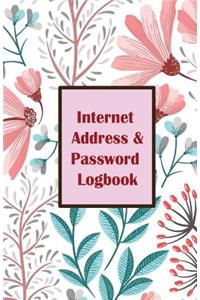 Internet Address & Password Logbook