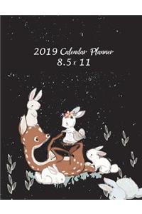 2019 Calendar Planner 8.5 x 11