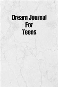 Dream Journal for Teens