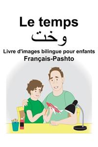 Français-Pashto Le temps Livre d'images bilingue pour enfants