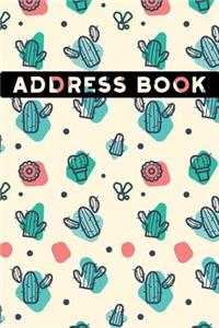Cactus Plants Pattern Address Book