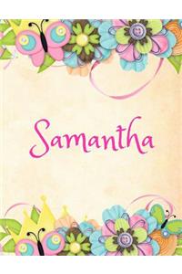 Samantha: Personalized Name Journal Composition Notebook