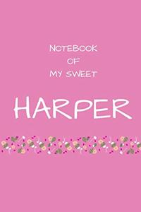 Notebook of my sweet Harper