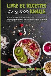 Livre De Recettes De La Diète Rénale