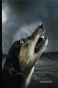 Journal Pages - Howling Dog (Unruled)