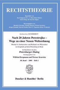 Nach 20 Jahren Perestrojka - Wege Zu Einer Neuen Weltordnung