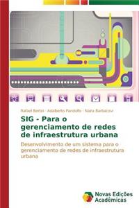SIG - Para o gerenciamento de redes de infraestrutura urbana