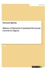 Balance of Payments Constrained Economic Growth in Nigeria