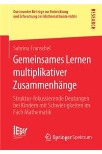 Gemeinsames Lernen multiplikativer Zusammenhänge