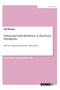 Enhancing Urban Resilience to Electricity Disruptions