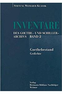 Inventare Des Goethe- Und Schiller-Archivs