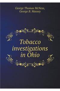 Tobacco Investigations in Ohio