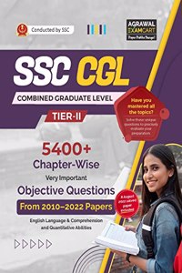 Examcart SSC CGL Tier II 12 Year Chapter Wise Objective Type Questions Papers For 2023 Exam in English