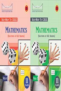 Arun Deep's Self-Help To C.B.S.E. Mathematics [Solutions of R.D. Sharma] For Class 11th (Set of 2 Volumes)