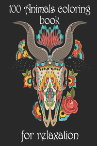100 Animals coloring book for relaxation