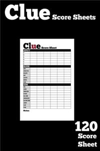 Clue Score Sheets
