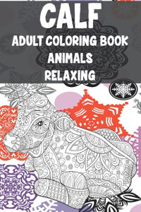 Adult Coloring Book Relaxing - Animals - Calf