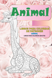 Libros para colorear de patrones - Libros para colorear adultos - Animal