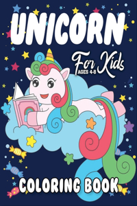 Unicorn Coloring Book for Kids Ages 4-8