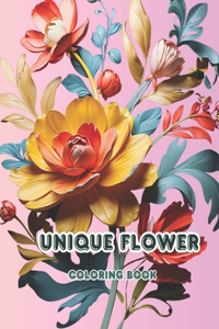 Unique Flower Coloring Book