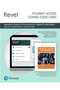 Revel for Elementary Statistics in Social Research, Updated Edition -- Combo Access Card