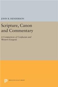 Scripture, Canon and Commentary