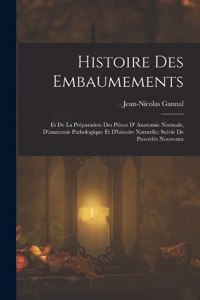 Histoire Des Embaumements