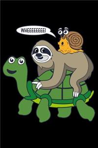 Funny turtle and snail journal