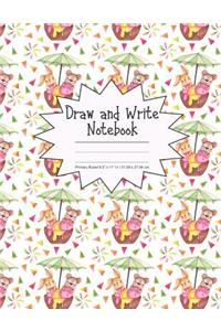 Draw and Write Notebook Primary Ruled 8.5 x 11 in / 21.59 x 27.94 cm