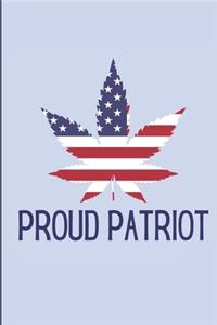 American Flag Marijuana Leaf Cannabis Journal