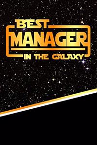 The Best Manager in the Galaxy: Isometric Dot Paper Notebook Book 120 Pages 6"x9"