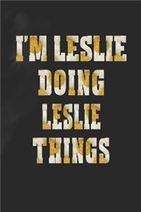 I'm Leslie Doing Leslie Things