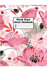 Blank Sheet Music Notebook