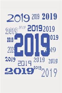 Happy Graduation 2019 Blue Numbers 2019 Grad