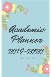 Academic Planner 2019-2020 weekly monthly 5 x 8