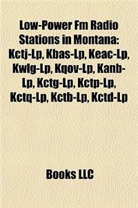 Low-Power FM Radio Stations in Montana