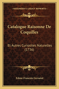 Catalogue Raisonne De Coquilles