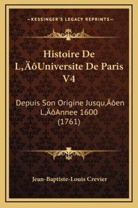 Histoire De L'Universite De Paris V4
