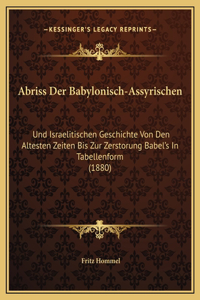 Abriss Der Babylonisch-Assyrischen