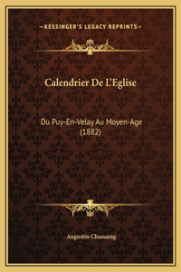 Calendrier De L'Eglise