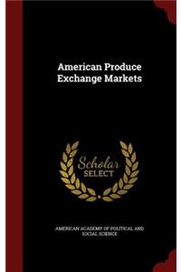 American Produce Exchange Markets