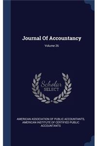 Journal Of Accountancy; Volume 26