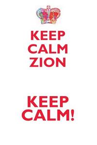 KEEP CALM ZION! AFFIRMATIONS WORKBOOK Positive Affirmations Workbook Includes