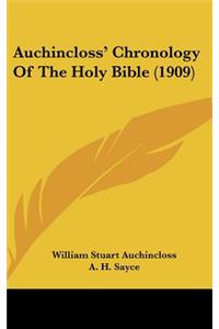 Auchincloss' Chronology of the Holy Bible (1909)