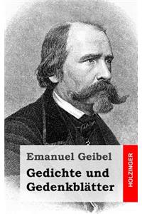 Gedichte und Gedenkblätter