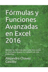 Fórmulas y Funciones Avanzadas en Excel 2016