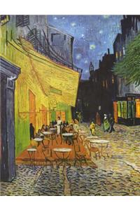 Café Terrace at Night, Vincent Van Gogh. Graph Paper Journal