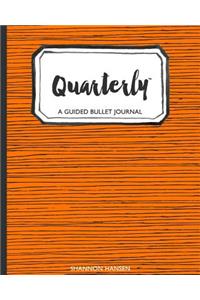 Quarterly Guided Bullet Journal Orange Tribal