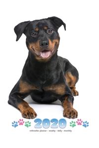 2020 Rottweiler Planner - Weekly - Daily - Monthly